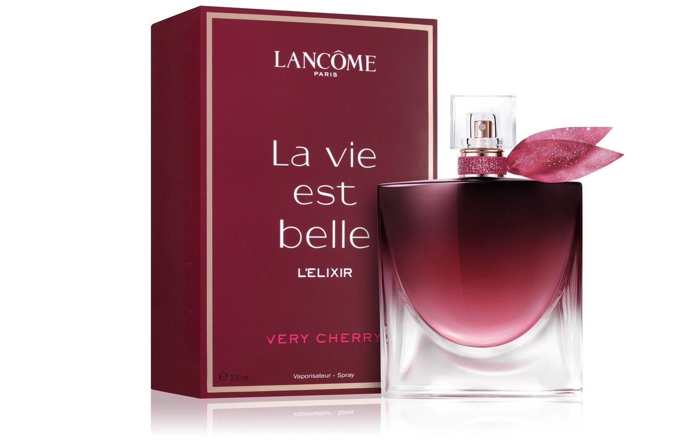 Lancôme La Vie Est Belle L’Elixir Very Cherry doboz és flakon